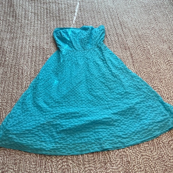 J. Crew Dresses & Skirts - J. Crew Strapless Turquoise Dress